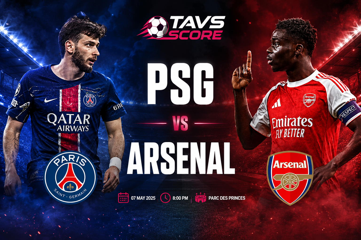 PSG Face Arsenal Test