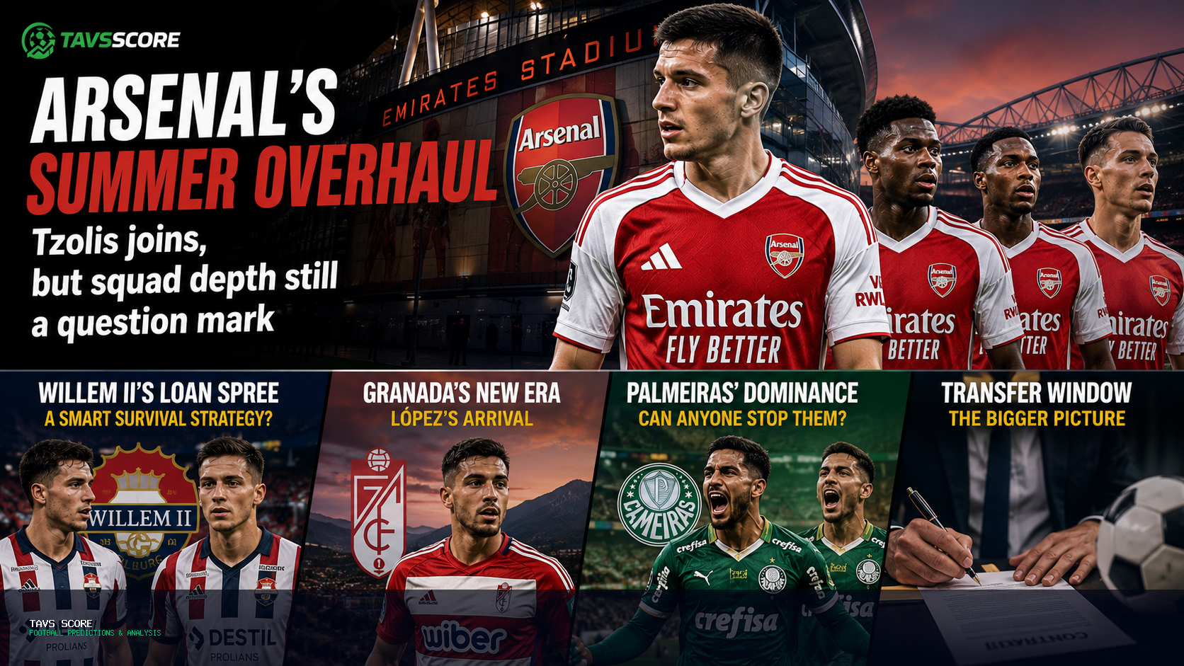 Arsenal’s summer overhaul: Tzolis joins, but squad depth still a question mark